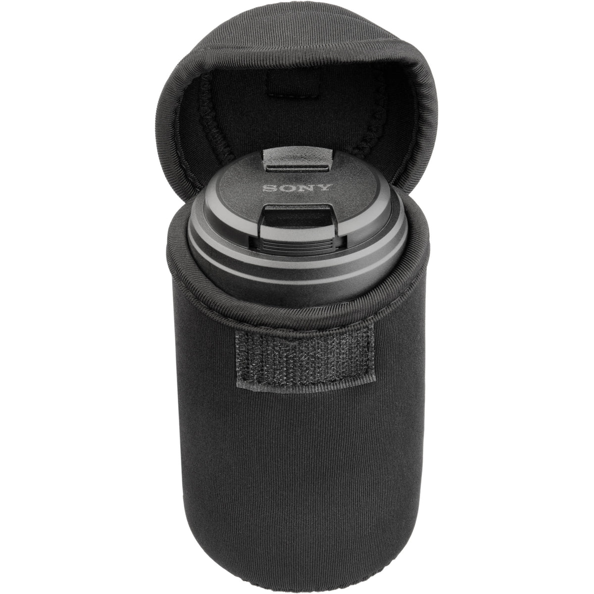 Funda para Lente Ruggard plegable neopreno (2.5 x 4.5", Negro) - vista trasera