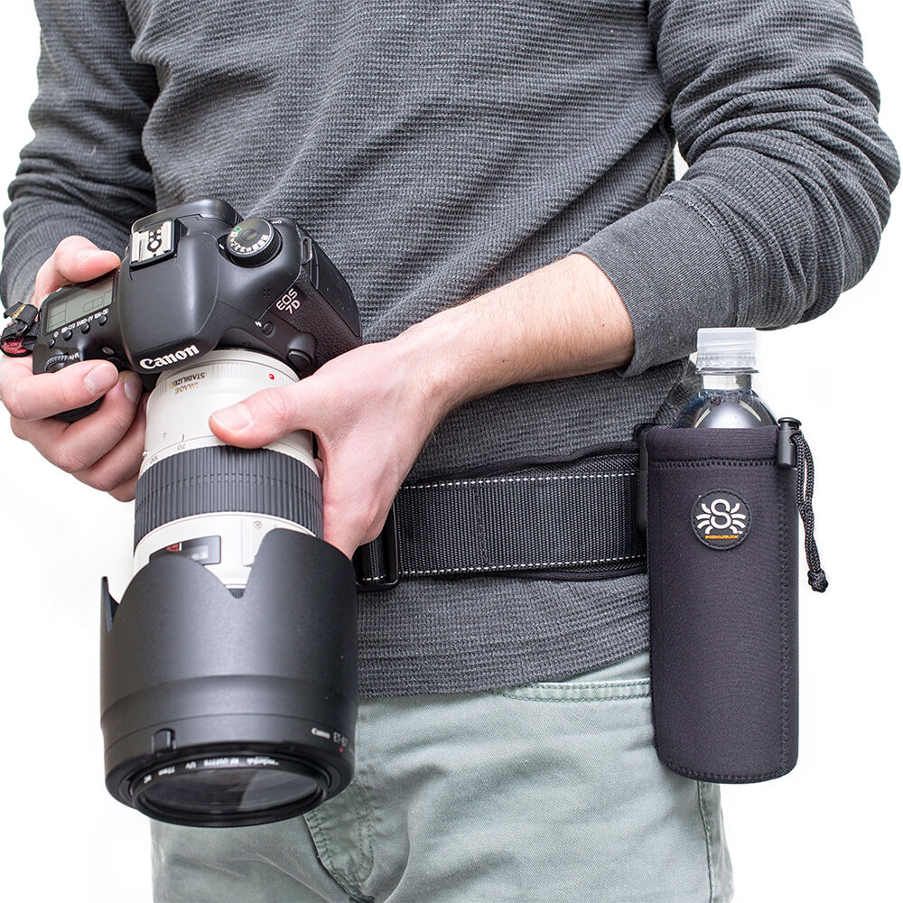 Funda para Lente Spider Camera Holster Spider Monkey Water Bottle Holder (Negro) - vista lateral