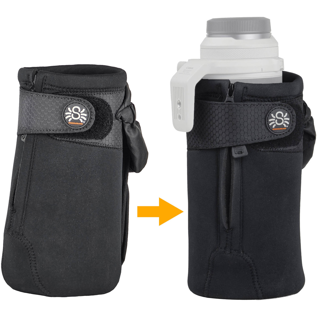 Funda para Lente Spider Camera Holster Spider v2 para 70-200mm - puertos y conexiones