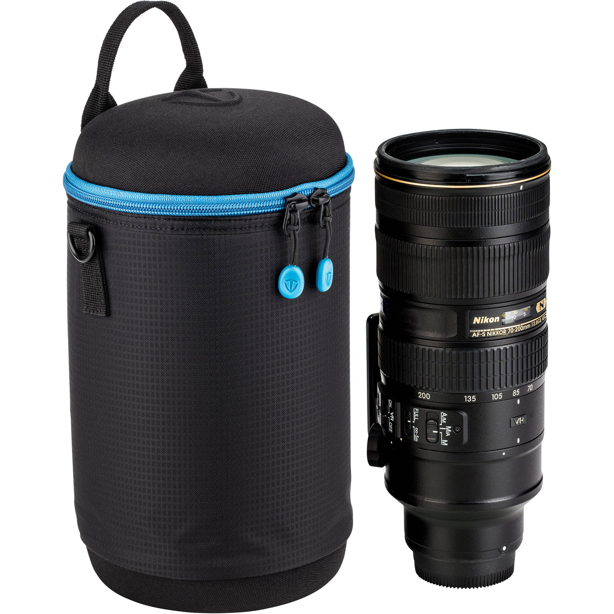 Funda para Lente Tenba blanda Molded EVA Capsule con Extra Padding (Negro, 9 x 4.8") - vista frontal