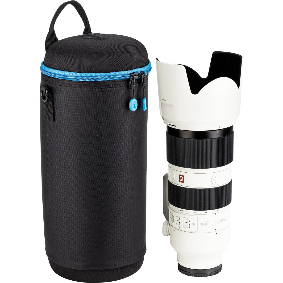 Funda para Lente Tenba blanda Molded EVA Capsule con Extra Padding (Negro, 12 x 5") - contenido de la caja