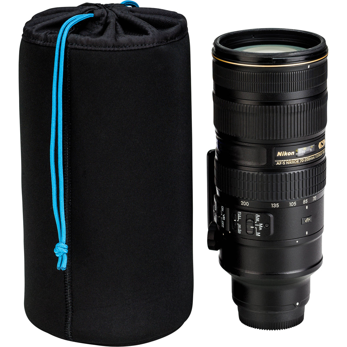 Funda para Lente Tenba blanda neopreno (Negro, 9 x 4.8") - vista lateral