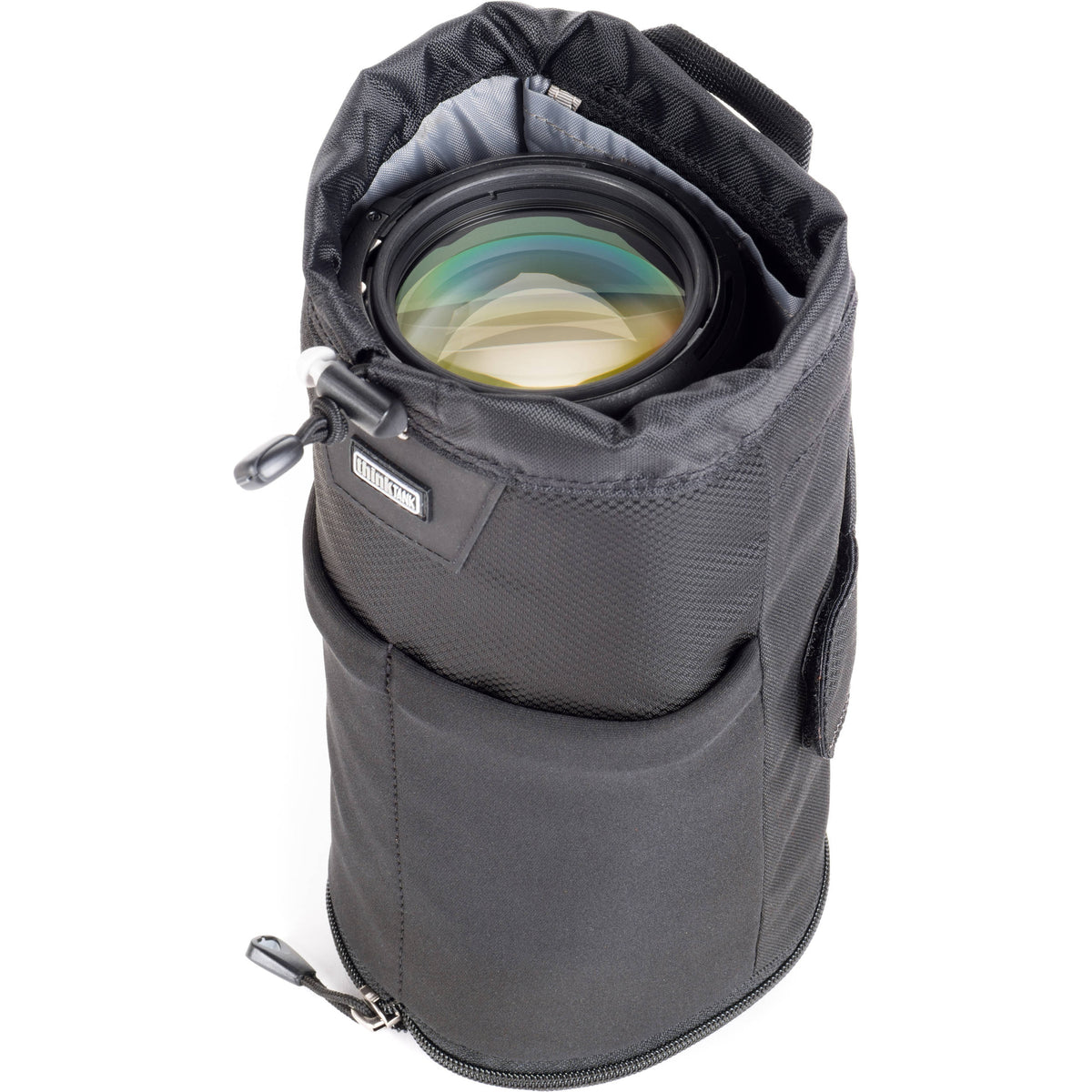 Funda para Lente Think Tank Photo Changer 75 Pop Down V3.0 (Negro) - en uso