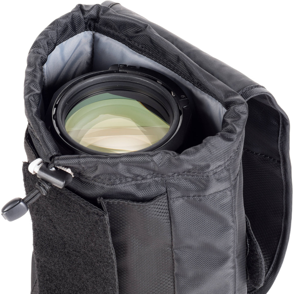 Funda para Lente Think Tank Photo Skin 75 Pop-Down V3.0 - en uso