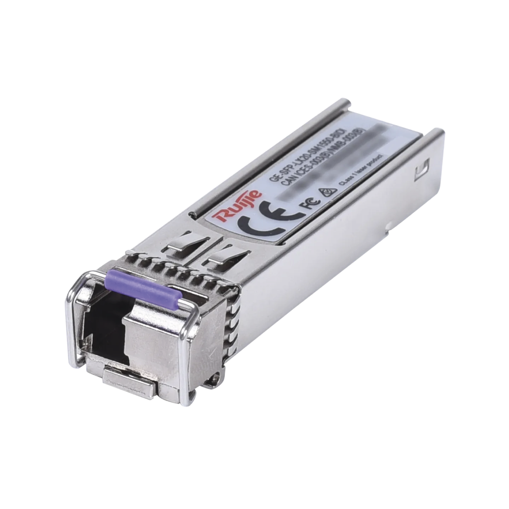 Módulo transceptor GE-SFP-LX20-SM1550-BIDI 1000BASE-LX SFP 1 Ruijie GE-SFP-LX20-SM1550-BIDI Simplex