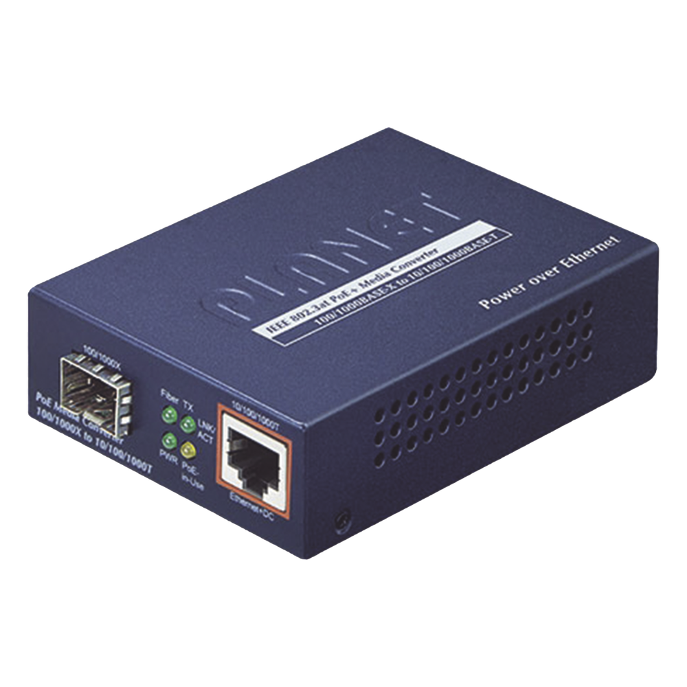 Convertidor de Medios IEEE802.3 AF Planet GTP-805A