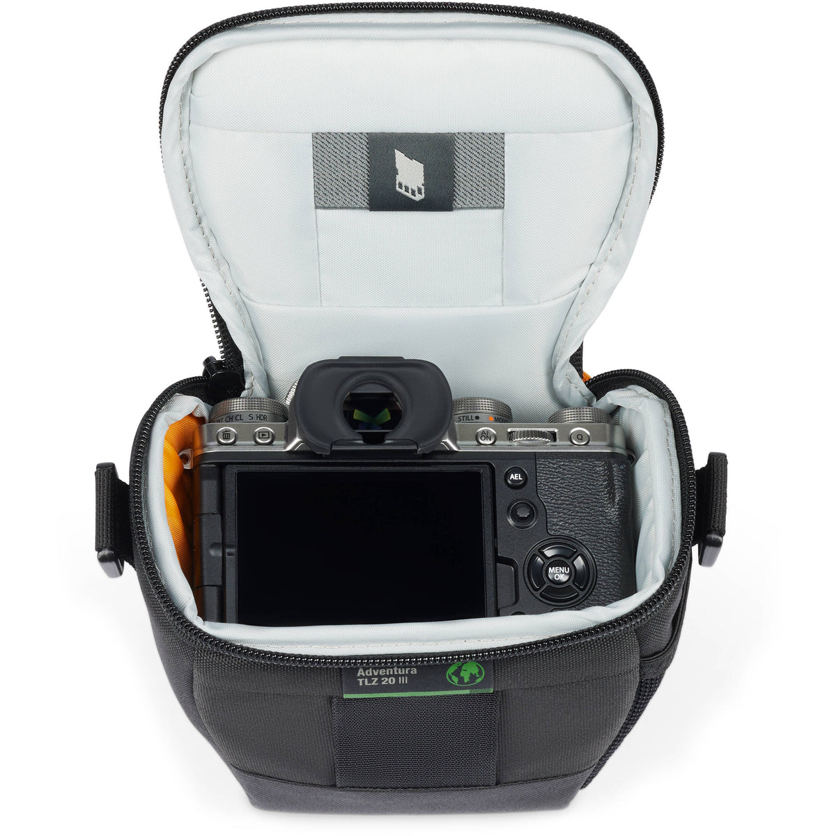 Holster Lowepro Adventura TLZ20 III Top Loading Shoulder Bag (Negro) - vista trasera