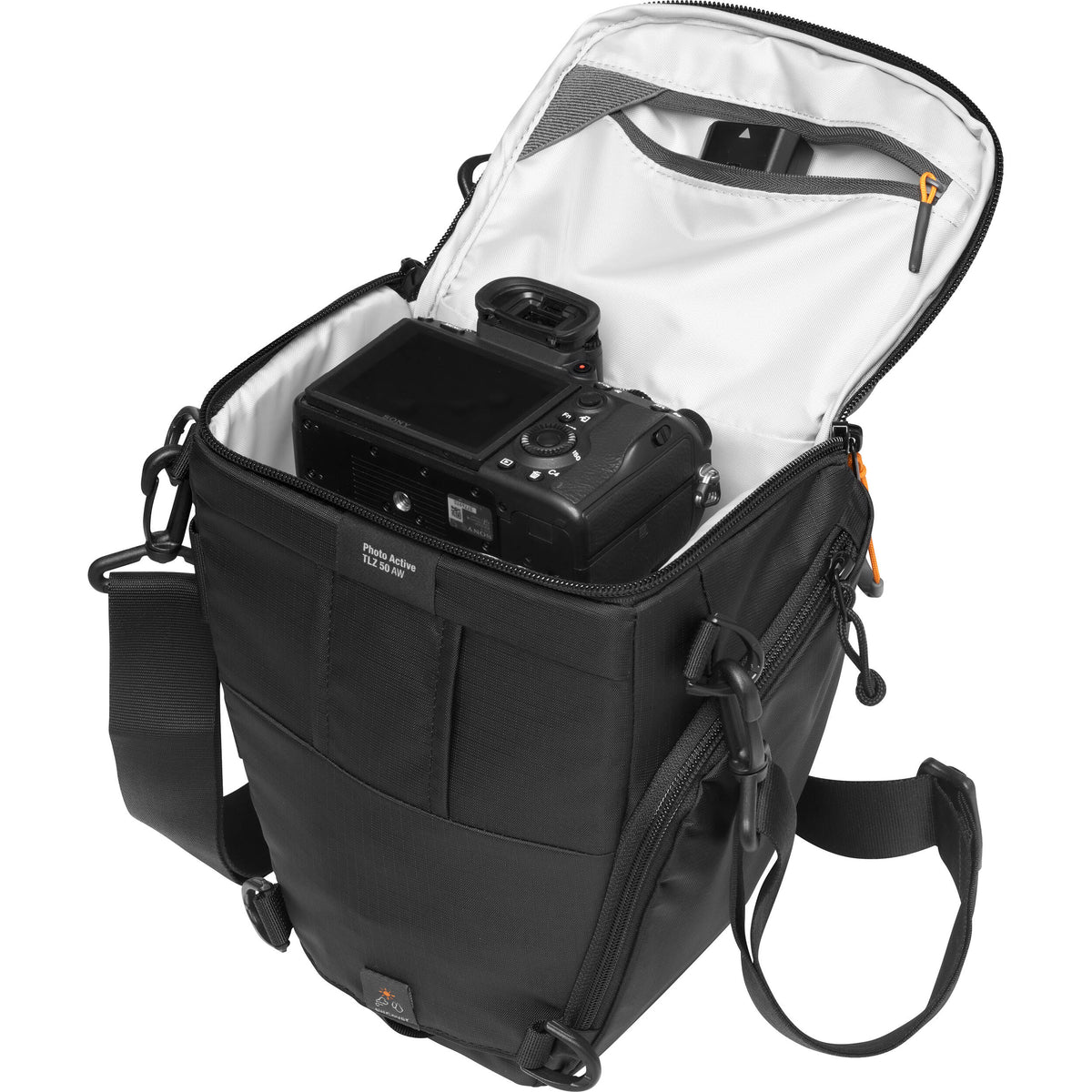 Holster Lowepro Photo Active TLZ 50 AW Top-Loader Bag (Negro) - vista frontal