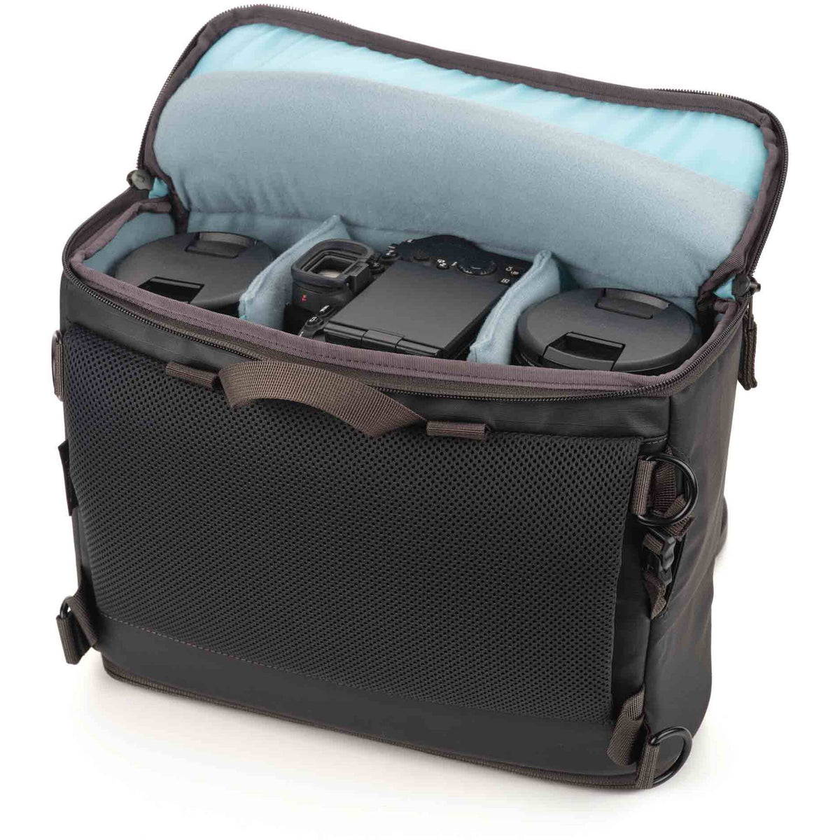 Holster Shimoda Designs Top Loader (Negro, Grande) - puertos y conexiones