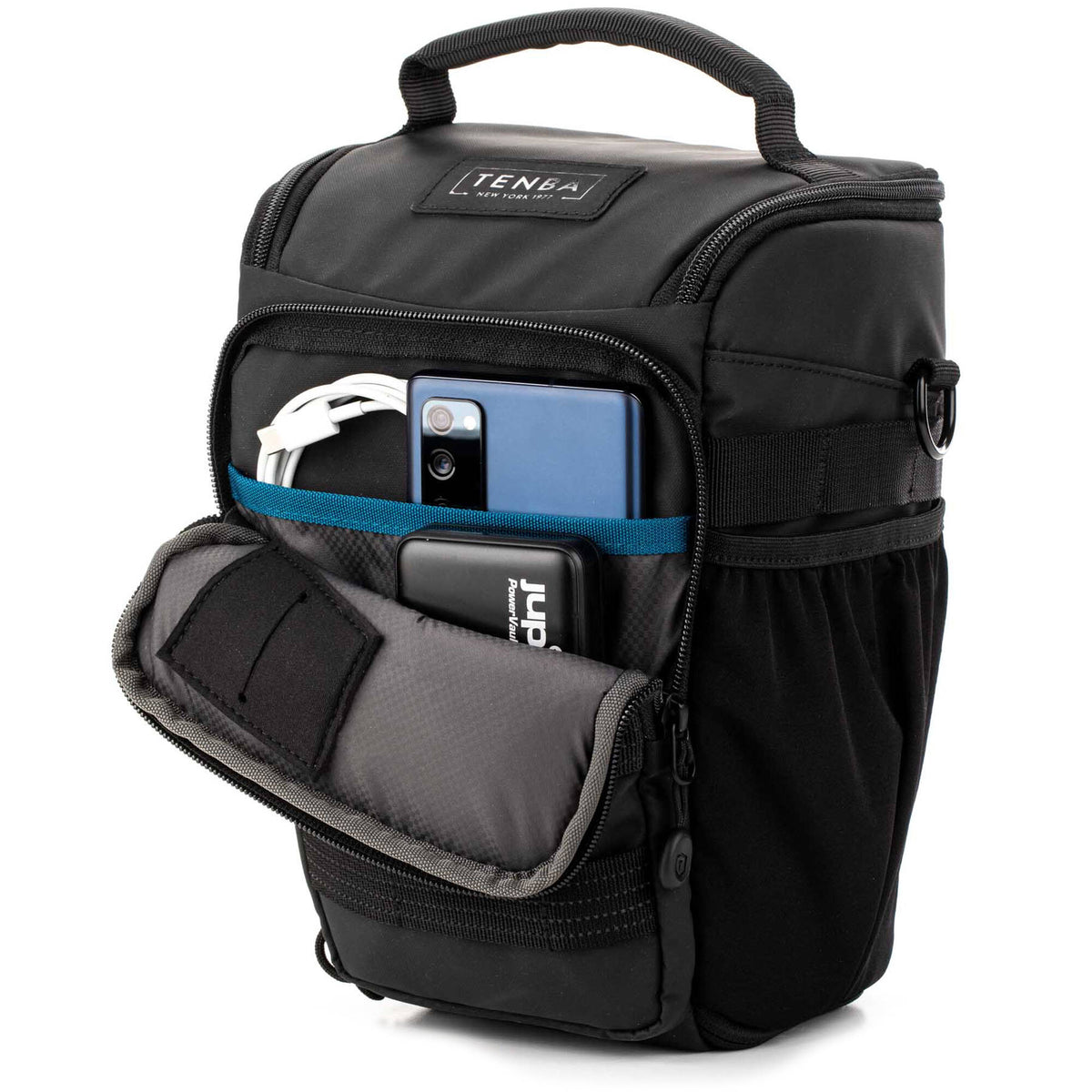Holster Tenba Axis V2 Top-Loading Bag (Negro, 4L) - puertos y conexiones