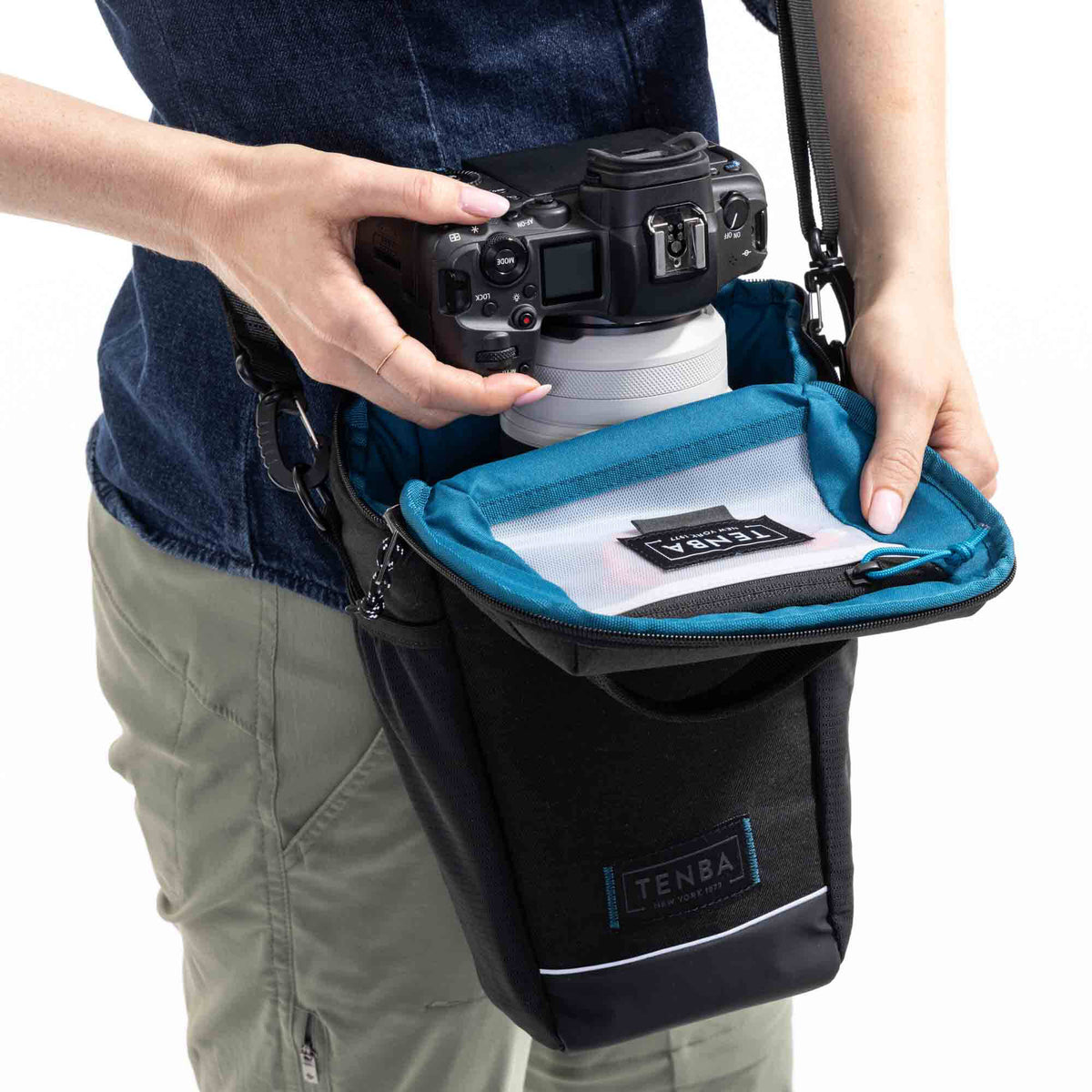 Holster Tenba Skyline V2 Top Load 9 Bag (Gris) - detalle