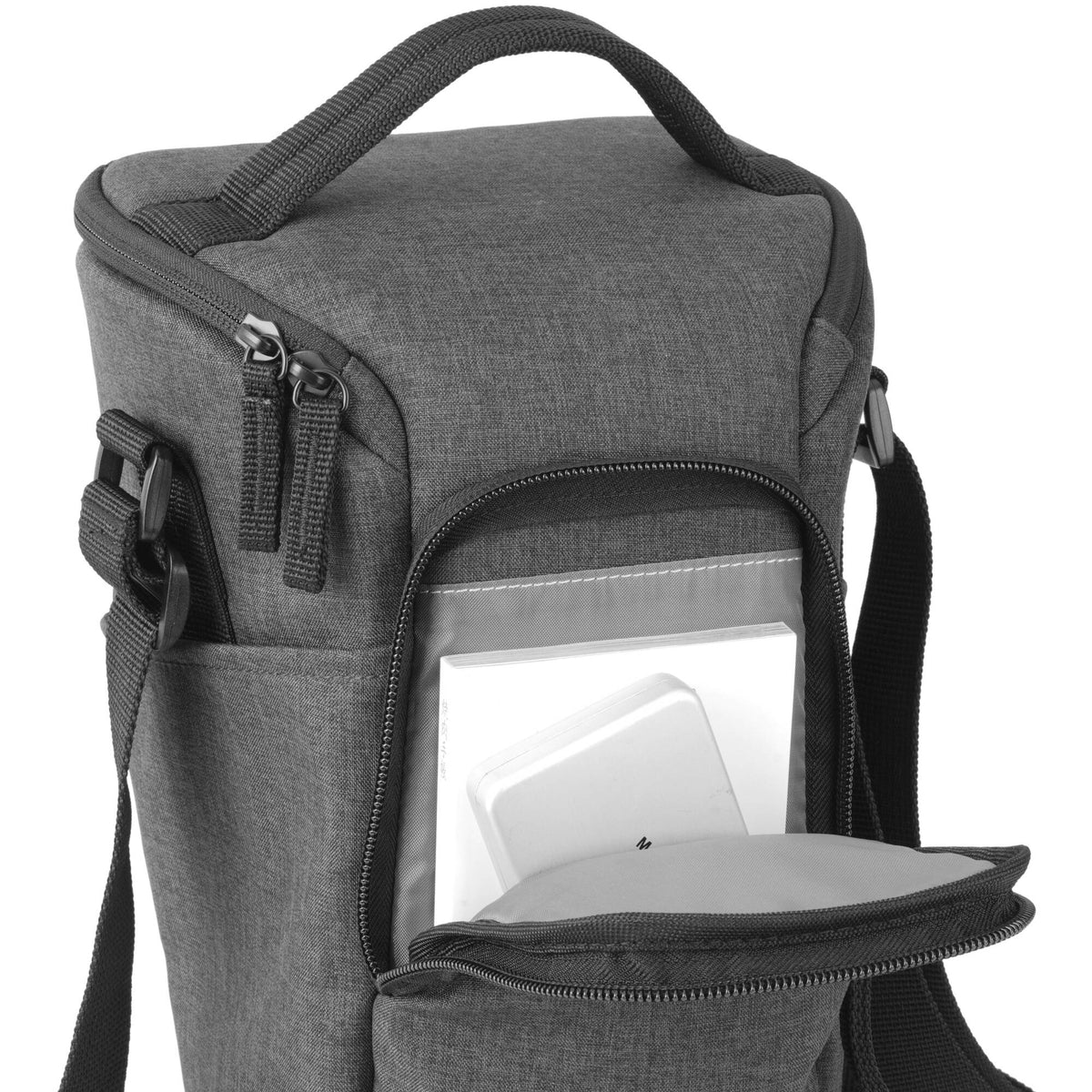 Holster Vanguard Vesta Aspire 16Z Shoulder Zoom Bag (Gris, 5.3L) - vista lateral