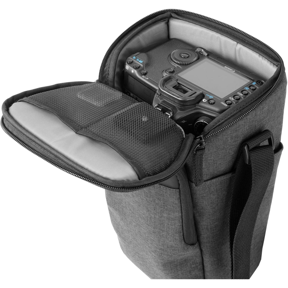 Holster Vanguard Vesta Aspire 16Z Shoulder Zoom Bag (Gris, 5.3L) - puertos y conexiones