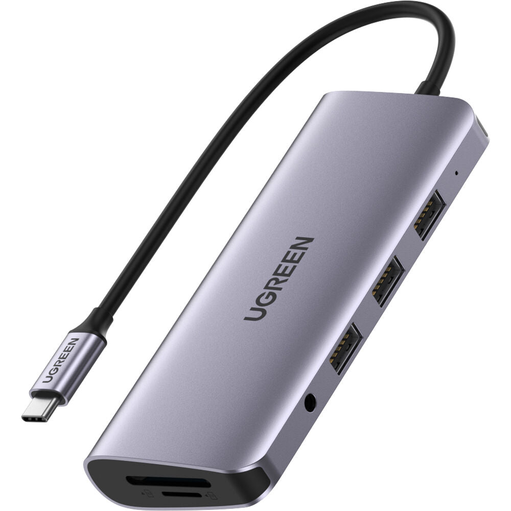 Hub USB UGREEN 10 en 1 USB-C con HDMI 4K, VGA, Ethernet y Lector SD - vista principal