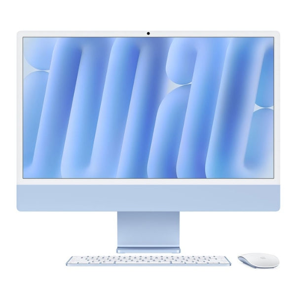 iMac 24" - Apple M4 10-Core CPU - 16GB RAM - 256GB SSD - 10-Core GPU - macOS - Blue - MWV13LL/A