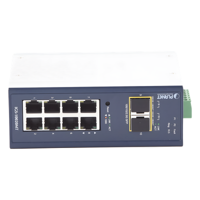 Switch Industrial Administrable Capa 2 Planet IGS-10020MT 8 puertos