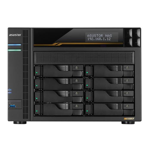 Asustor Lockerstor 8 Gen3 AS6808T Diskless 8 Bay NAS — vista 1