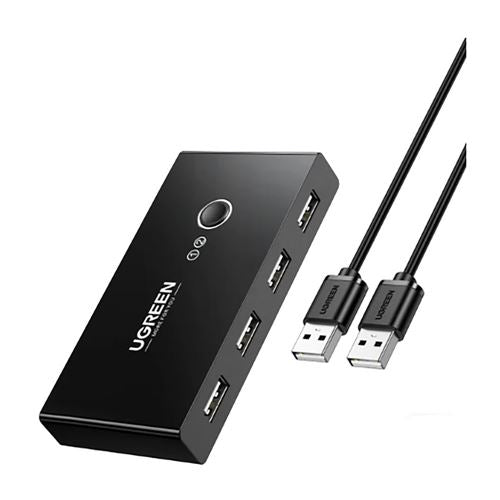 UGreen USB 2.0 Switch Selector 2 Computers Sharing 4 USB Devices — vista 1