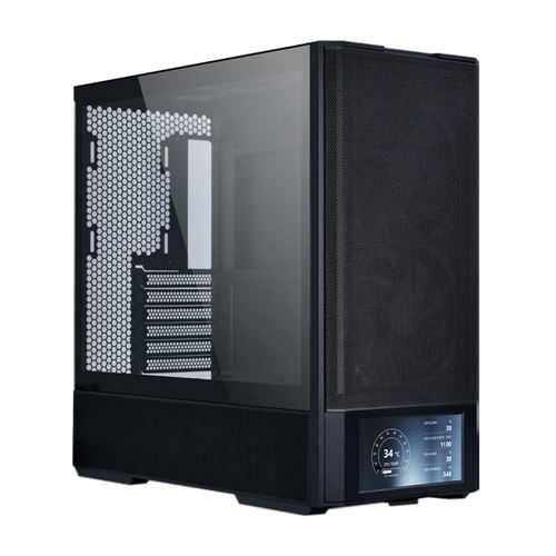 Lian Li LANCOOL 207 DIGITAL Tempered Glass ATX Mid-Tower Computer Case - Black — vista 1