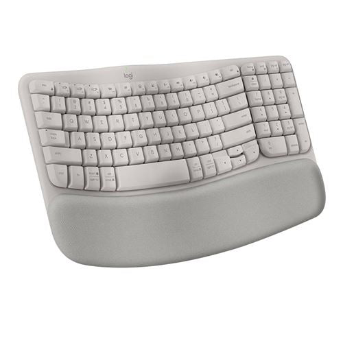 Logitech WAVE KEYS WRLS ERGO SAND — vista 1