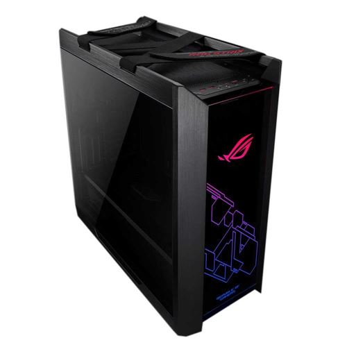 ASUS ROG Strix Helios GX601 RGB Tempered Glass ATX Mid-Tower Computer Case - Black — vista 1