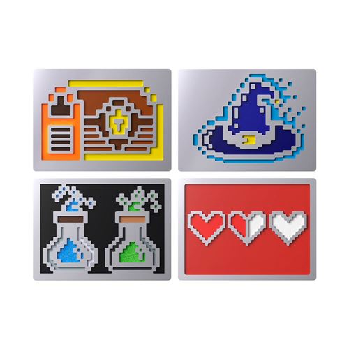 HyperX Badge Pack - Magnetic Badges for HyperX Alloy Rise Keyboards (8-Bit) — vista 1