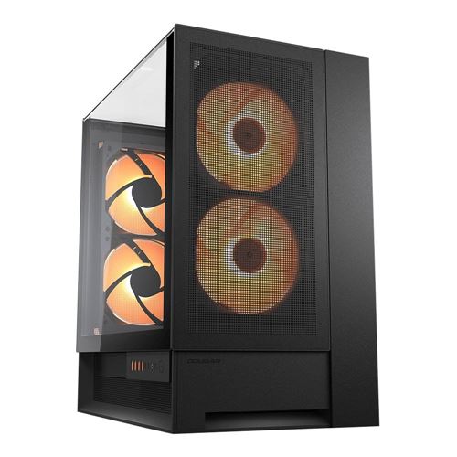 Cougar OmnyX RGB Tempered Glass ATX Mid-Tower Computer Case - Black — vista 1