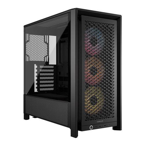 Corsair FRAME 4000D RS ARGB Modular Tempered Glass ATX Mid-Tower Computer Case - Black — vista 1