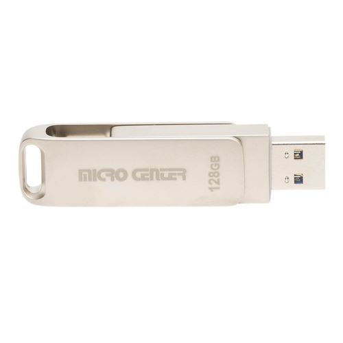 Micro Center 128GB Dual Type-A Type-C 2-in-1 Rotate SuperSpeed USB 3.2 (Gen 1) Flash Drive — vista 1