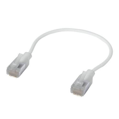 Ubiquiti 0.5 Ft. UniFi Premium Etherlighting Braided Patch Ethernet Cable - White — vista 1
