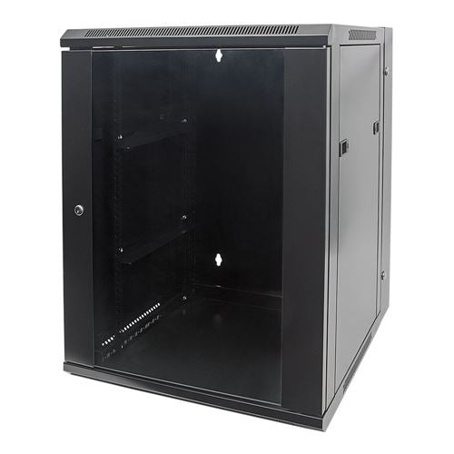Intellinet 19" Double Section 15U Wallmount Cabinet — vista 1