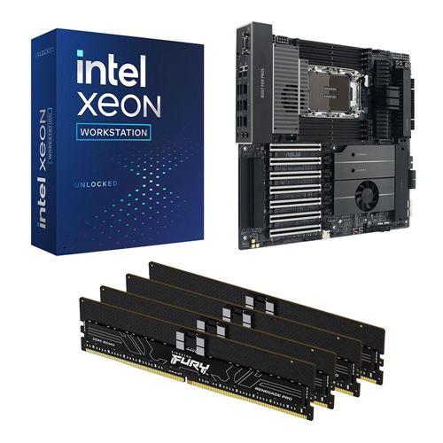 Intel Xeon 658X, ASUS Pro WS W890-E Sage SE 4710-2, Kingston Fury Renegade Pro 128GB DDR5- — vista 1