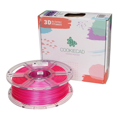 Cookiecad 1.75 mm PETG 3D Printer Filament 1.0 kg (2.2 lbs.) Spool - Pixie Dust — vista 1