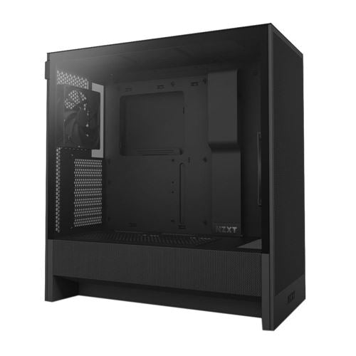 NZXT H5 Flow (2024) Tempered Glass ATX Mid-Tower Computer Case - Black — vista 1