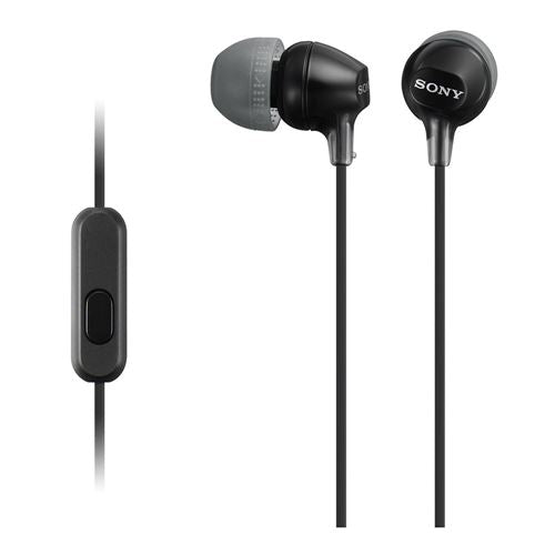 Sony MDREX15AP In-Ear Earbud Headphones with Mic - Black — vista 1