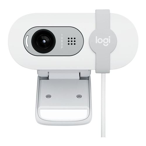 Logitech Brio 100 1080p Webcam - White
Auto-Light Balance, Privacy Shutter — vista 1