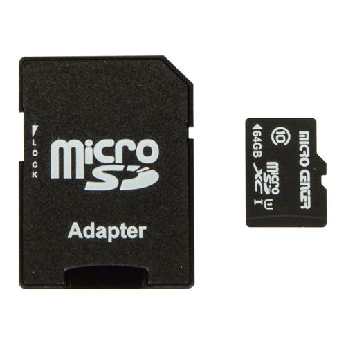 Micro Center 64GB Ultra microSDXC Class 10 Flash Memory Card with Adapter — vista 1
