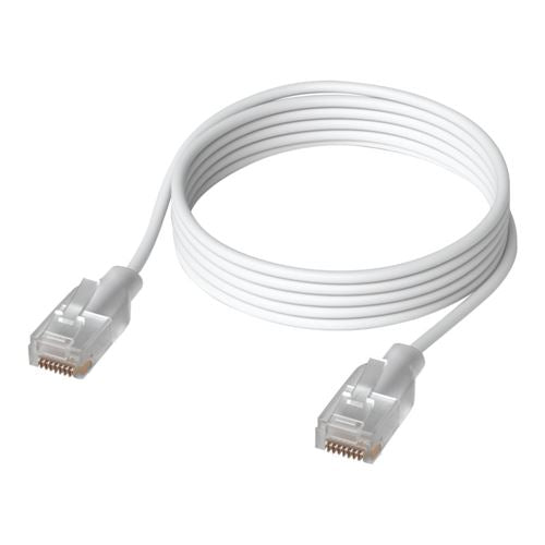 Ubiquiti 3.28 Ft. UniFi Etherlighting Patch Cable with Translucent Booted RJ45 - White — vista 1