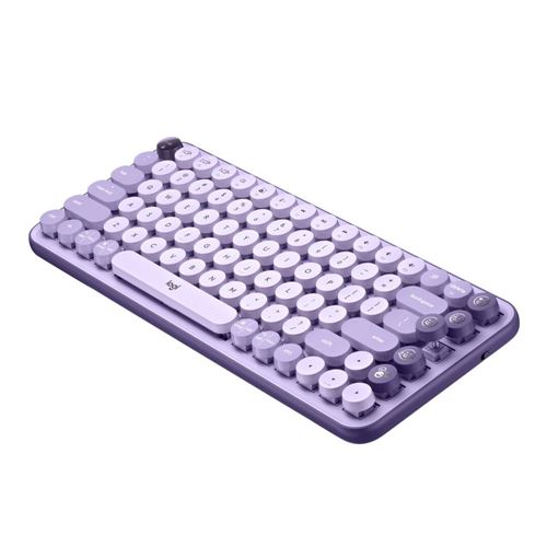 Logitech POP Keys Wireless Mechanical Keyboard With Emoji Keys - Cosmos — vista 1