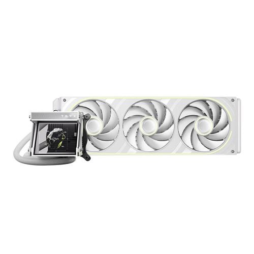 TRYX HOLO ARGB 360mm All in One Liquid CPU Cooling Kit - White — vista 1