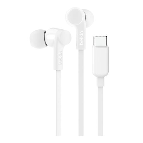 Belkin SoundForm USB Type-C Wired Earbuds - White — vista 1