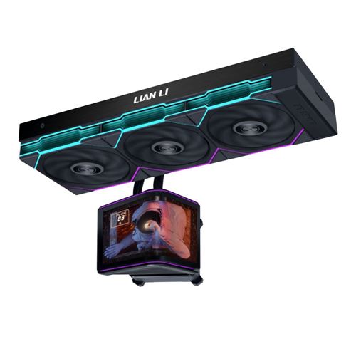 Lian Li HydroShift II LCD-S 360 TL 360mm Water Cooling Kit - Black — vista 1