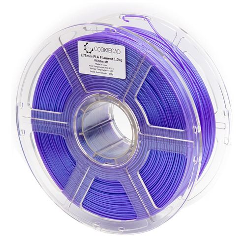 Cookiecad 1.75mm PLA Iridescent Holographic 3D Printer Filament Multi Color Color 1.0 kg ( — vista 1