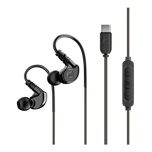 MEE Audio M6 In-Ear Sports Wired Earbuds - Clear — vista 1