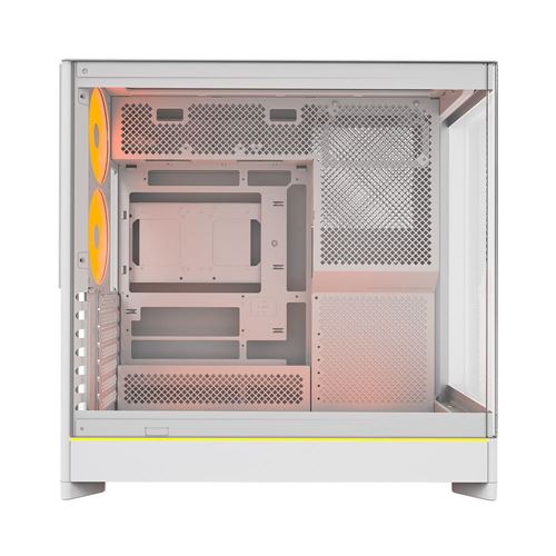 Montech HS02 PRO Tempered Glass ATX Mid-Tower Computer Case - White — vista 1