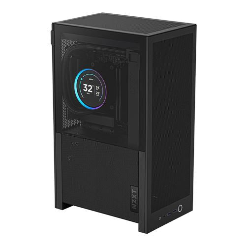 NZXT H2 Flow Mini-ITX Mini Tower Computer Case - Black — vista 1
