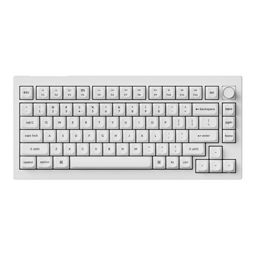 Keychron V1 Ultra 8K Wireless Custom Mechanical Keyboard Knob Version - White — vista 1