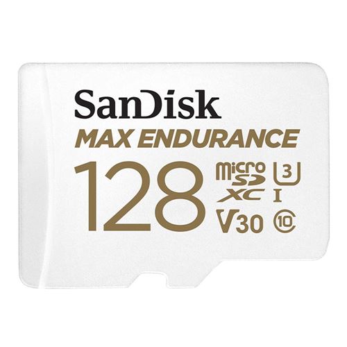 Sandisk 128 GB Max Endurance microSDHC Class 10 / UHS-3 Flash Memory Card with Adapter — vista 1