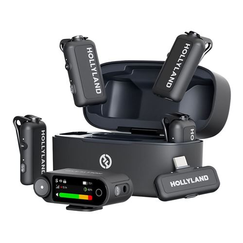 HOLLYLAND LARK MAX 2 Combo 4-Person Wireless Microphone System (4 Transmitters, 1 Receiver — vista 1