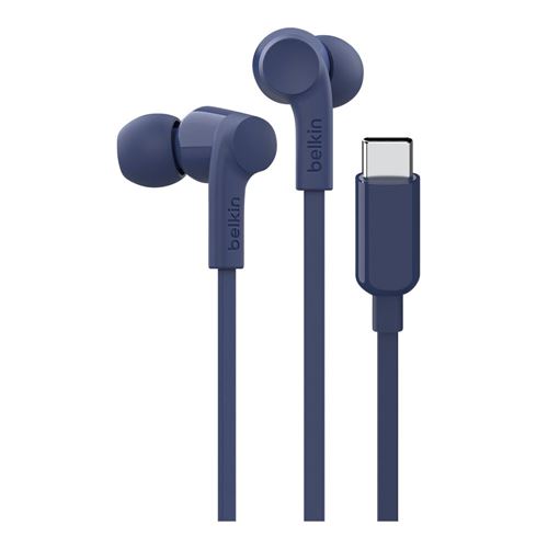Belkin SoundForm USB-C Wired Earbuds - Blue — vista 1